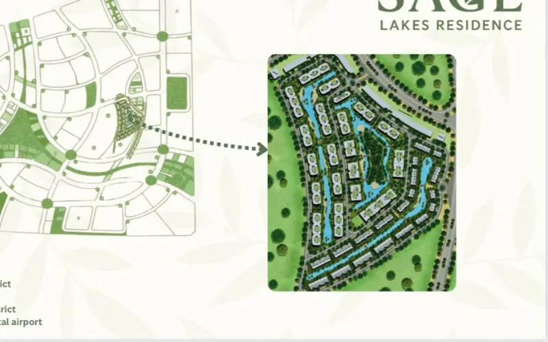 الماستر بلان في ساج ليكس ريزيدنس العاصمة الإدارية