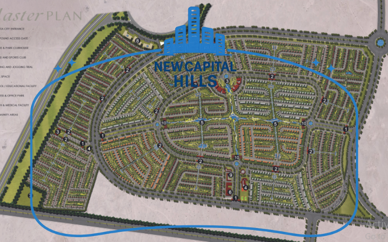 ماستر بلان لافيستا سيتي العاصمة الإدارية