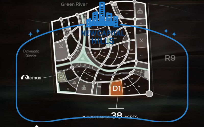 خريطة كمبوند نيو ايفينت R8 العاصمة الإدارية