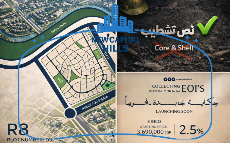 أسعار كمبوند CCR R8 العاصمة الإدارية CCR R8 New Capital