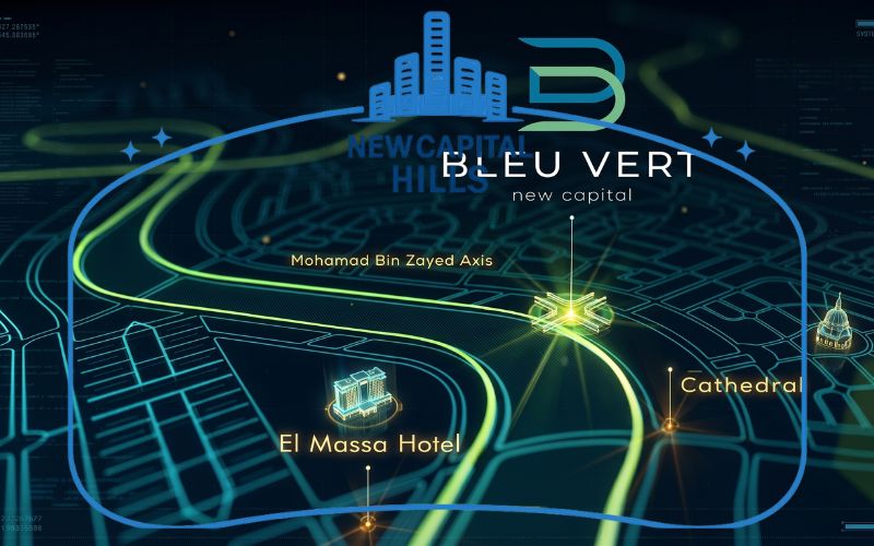 موقع كمبوند بلوفير العاصمة الإدارية الجديدة