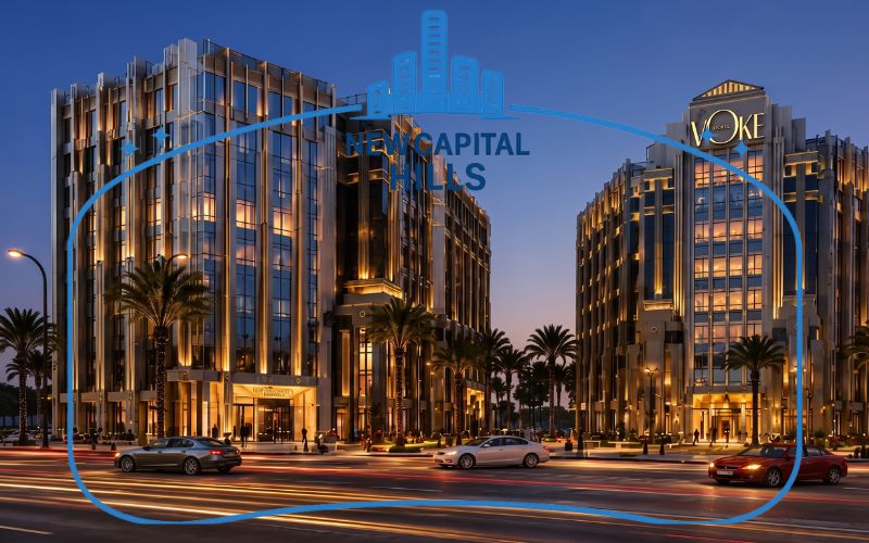 التصميم المعماري في مول فوك توينز العاصمة الإدارية