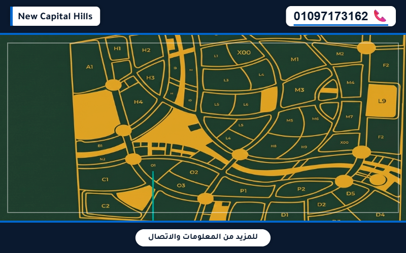 موقع استراتيجي حيوي في كمبوند سويت هب الحي السكني الثامن