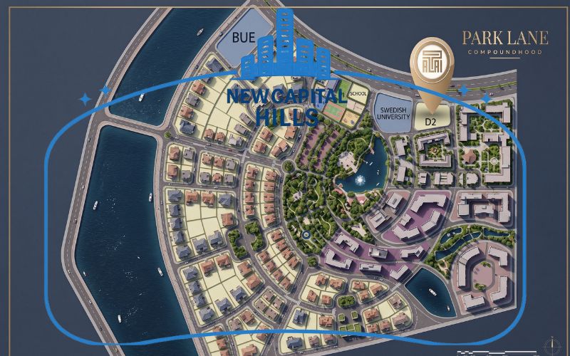 تفاصيل ومساحات كمبوند بارك لين العاصمة الإدارية الجديدة Park Lane New Capital