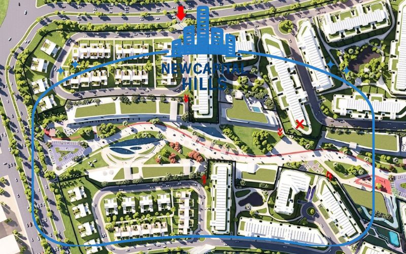 التصميم المعماري في كمبوند بوردووك العاصمة الإدارية R7