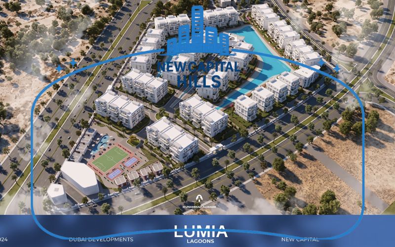 التصميم المعماري في كمبوند لوميا لاجونز العاصمة الإدارية الجديدة