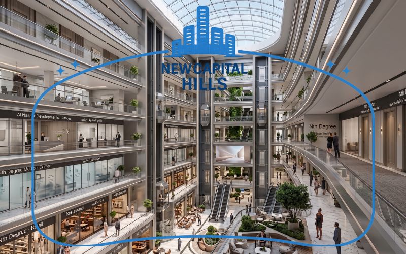 التصميم المعماري المتفرد لـ مول ننث دجري العاصمة الإدارية